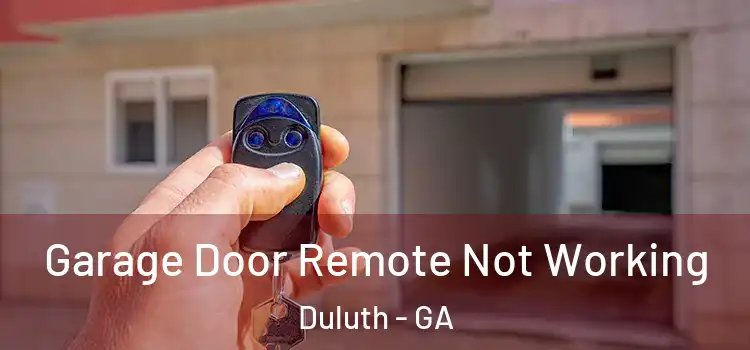  Garage Door Remote Not Working Duluth - GA